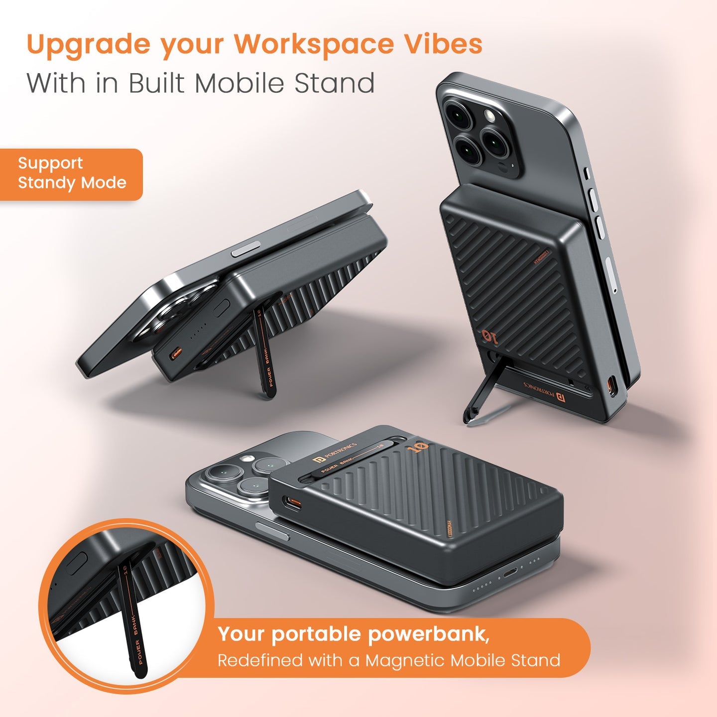 Portronics MagSafe Wireless Powerbank