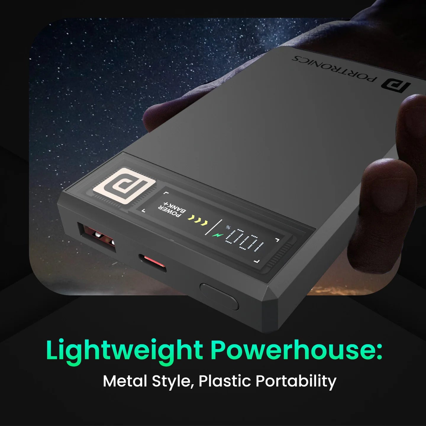 Portronics Luxcell MagClick 10K (Wireless Powerbank)
