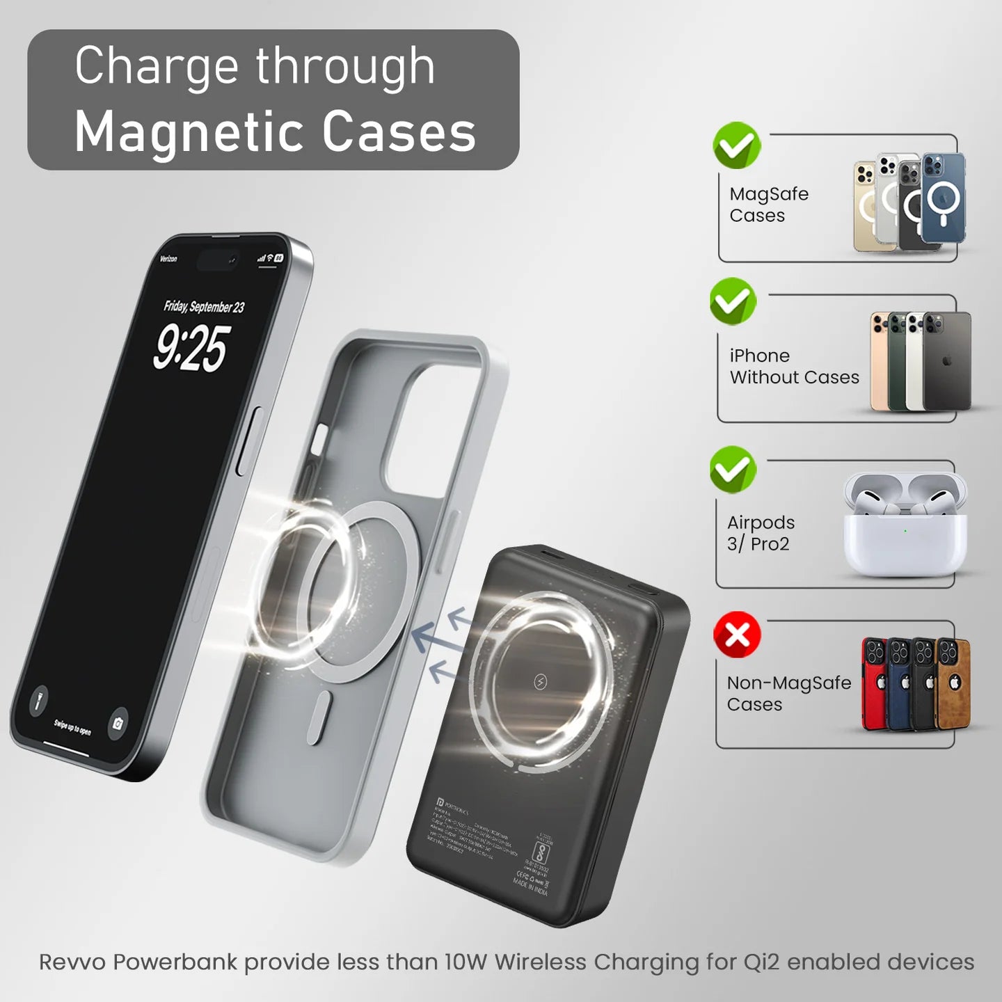 Portronics Revvo 10k mAh (MagSafe Powerbank)
