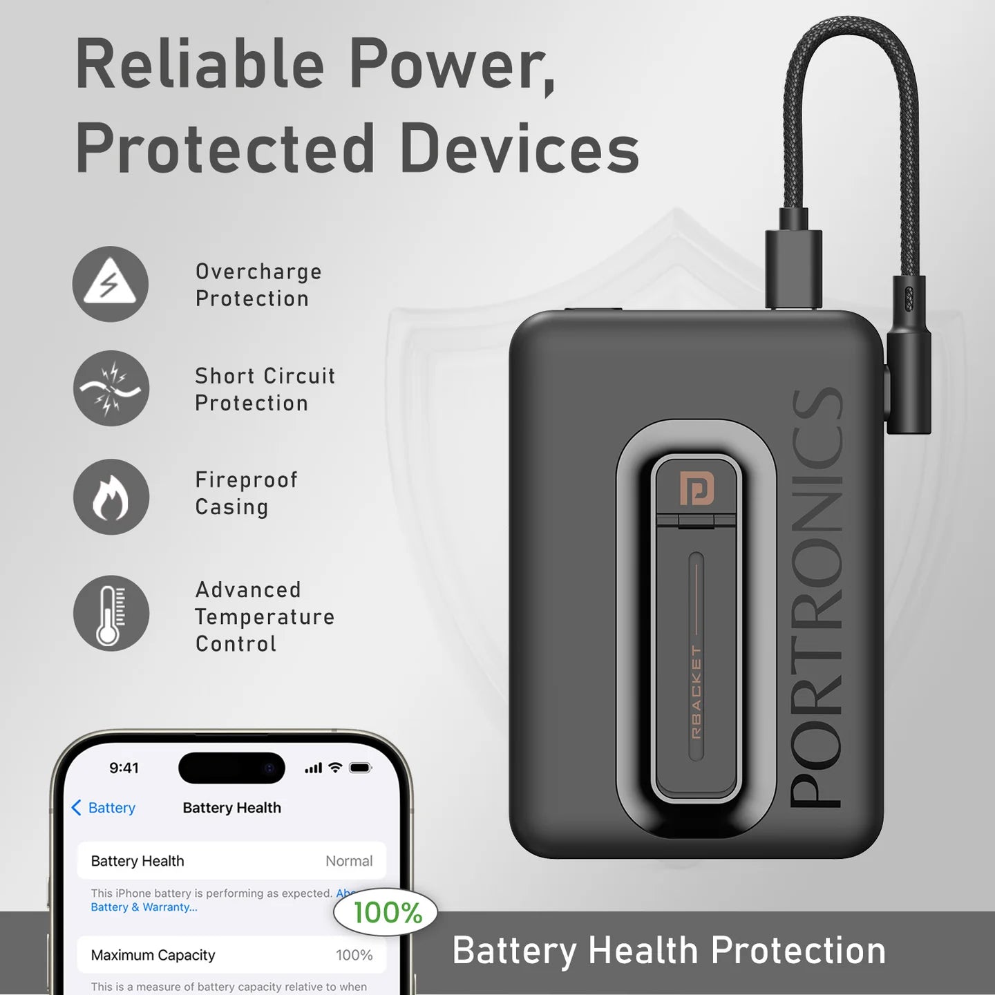Portronics Revvo 10k mAh (MagSafe Powerbank)